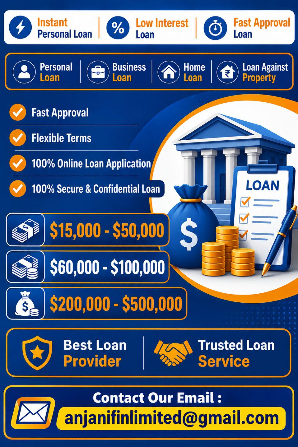 Looking for financial assistance? Apply for a loan today